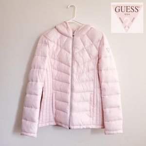 🚫SOLD: GUESS Pink Puffer Jacket